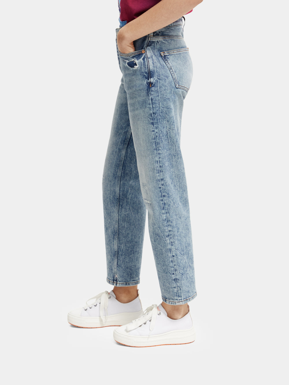 Sky High-Rise Straight-leg Jeans