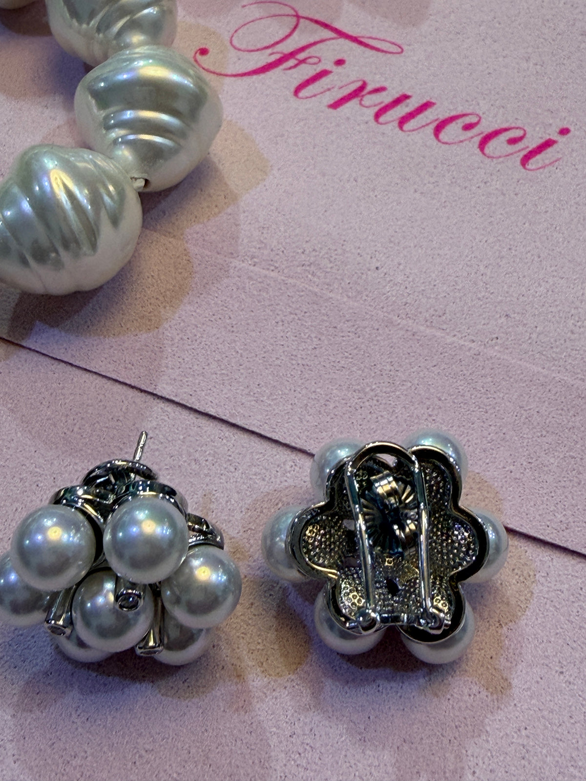 Firucci Pearl Flower Earrings
