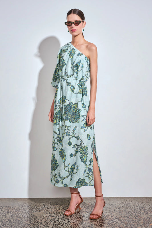 Silhouette Dress Fern Paisley