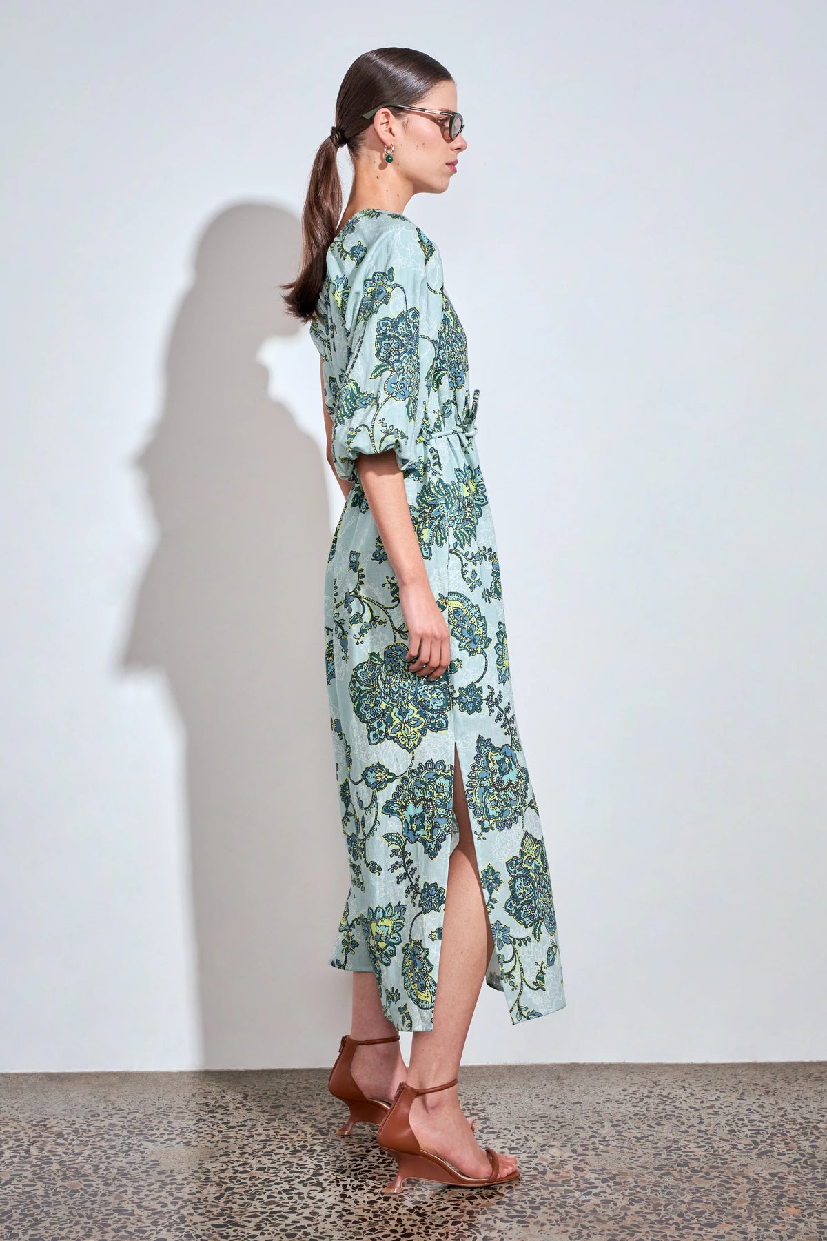 Silhouette Dress Fern Paisley
