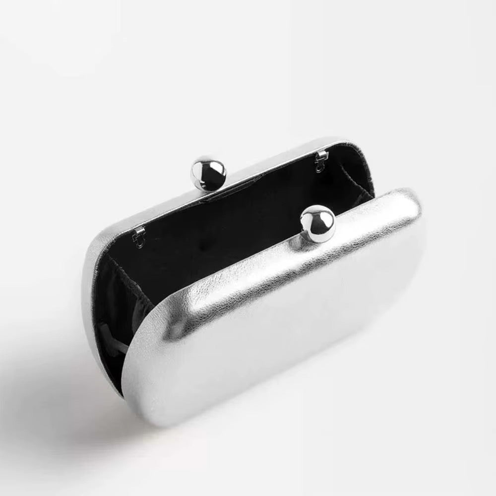 Marietta Clutch Gold or Silver