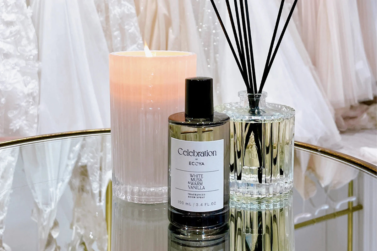 Ecoya 'Celebration' Mini Diffuser-Musk & Vanilla 50ml