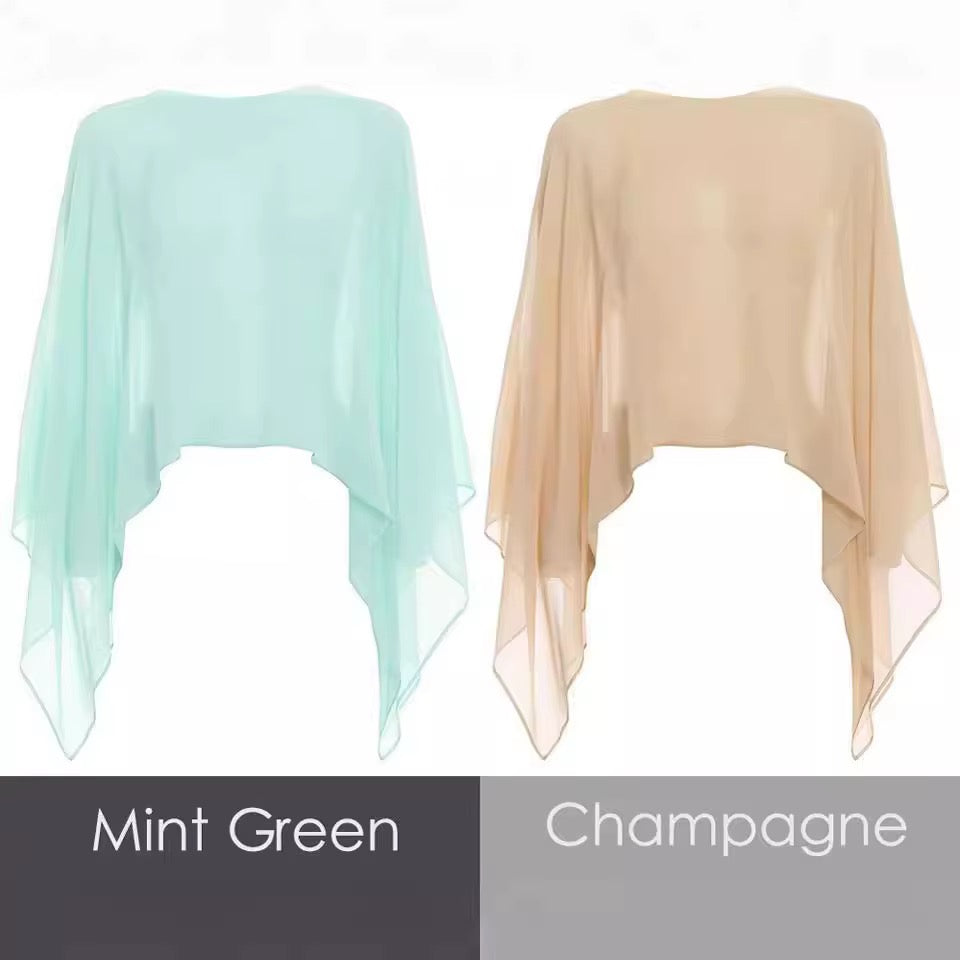 Chiffon Cape- Asst Colors