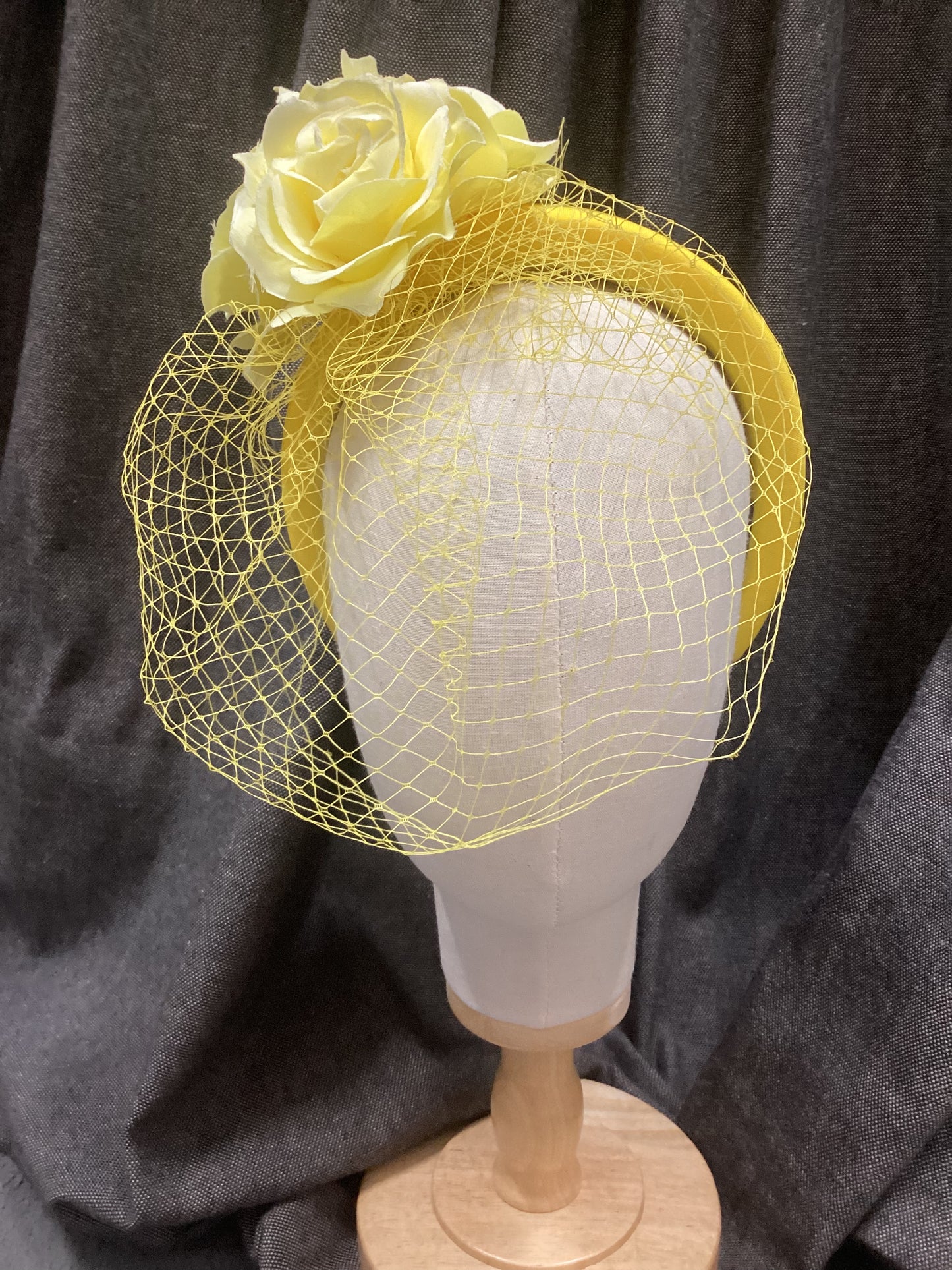 Canary Rose FASCINATOR