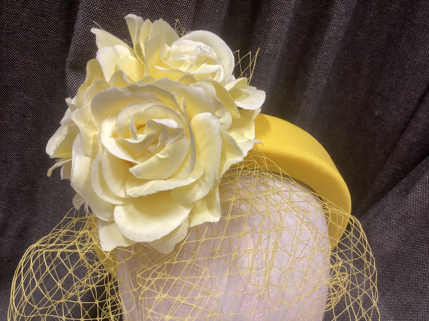 Canary Rose FASCINATOR
