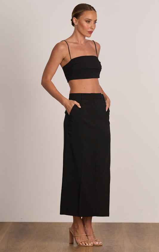 Ace Tailored Skirt in Black