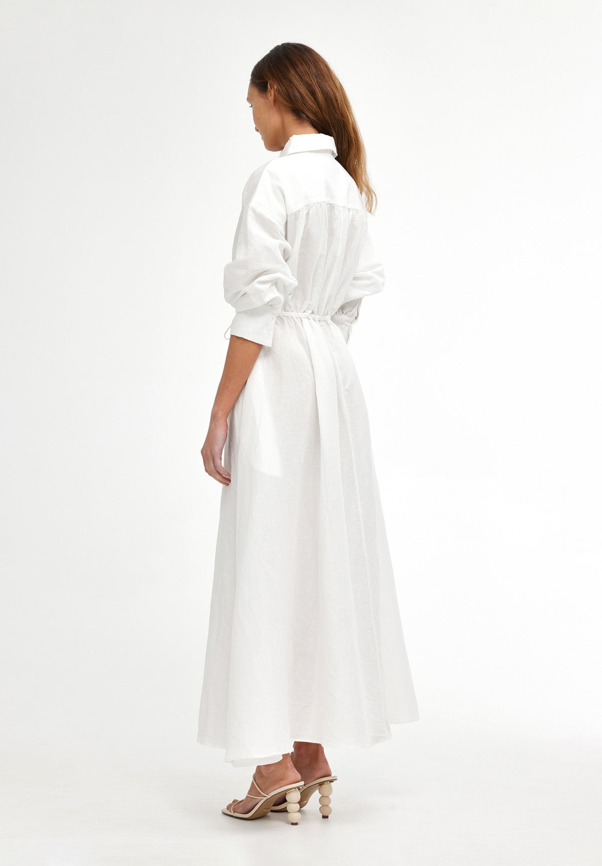 Isla Shirt Dress Ivory M/Au14-16