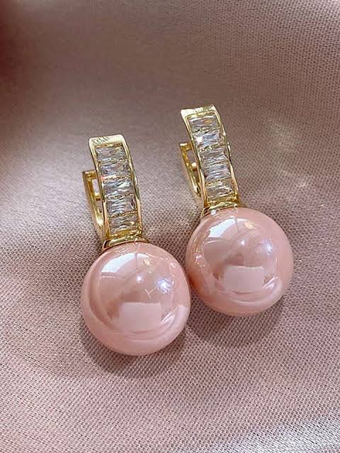Alyssa Pink drop Earring