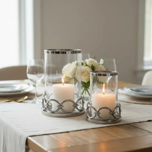 Horse Bit Lanterns- Silver