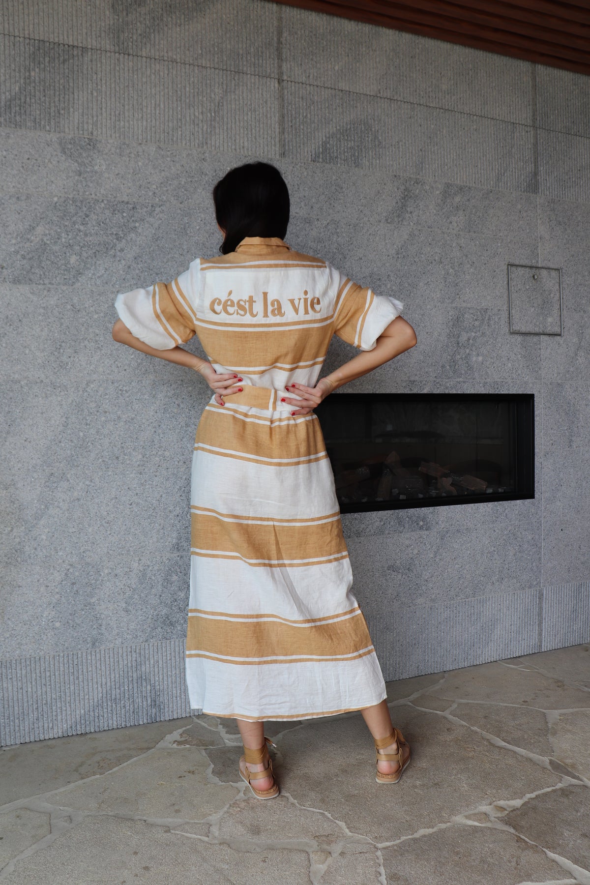 Mia Shirt Dress Mustard