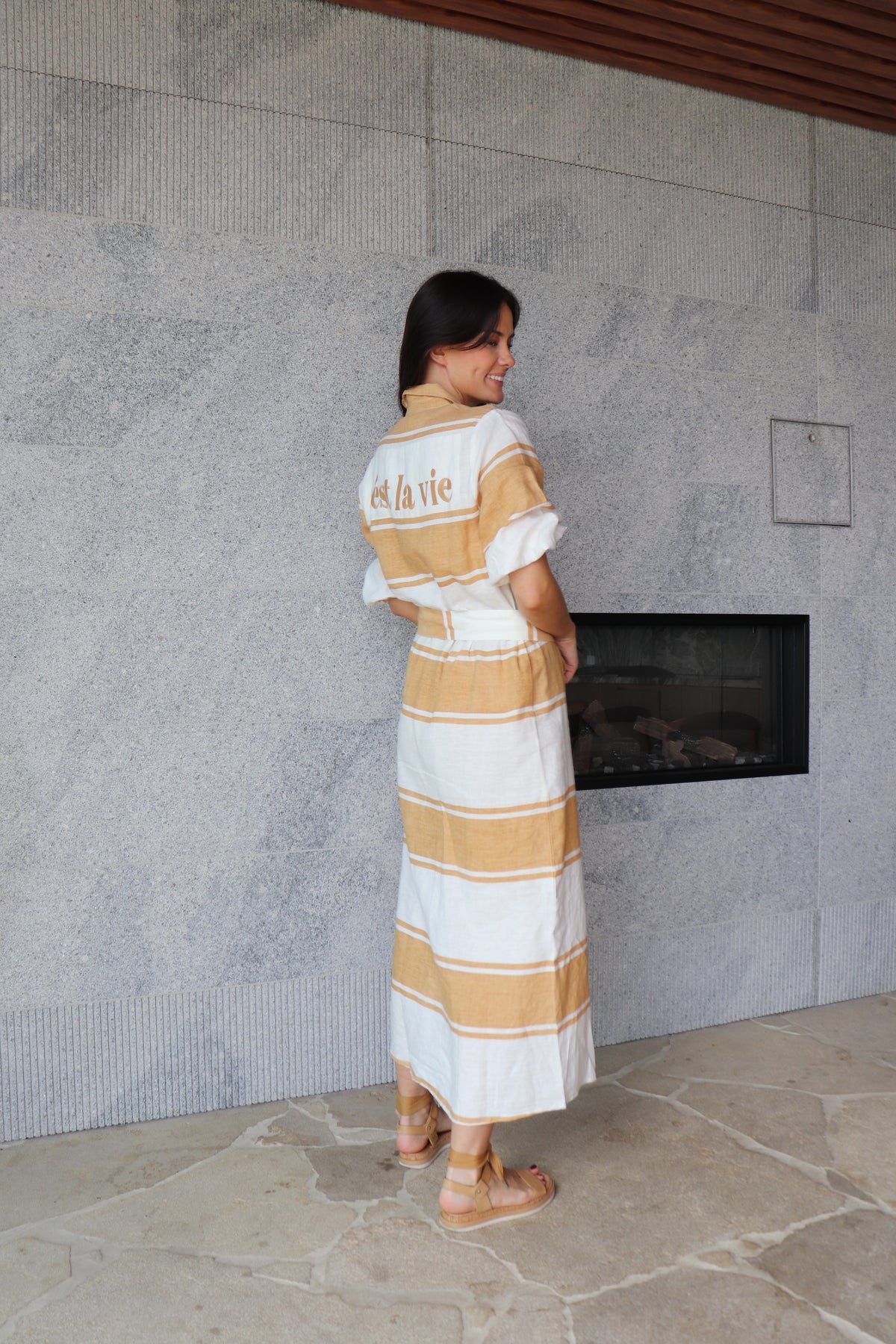 Mia Shirt Dress Mustard
