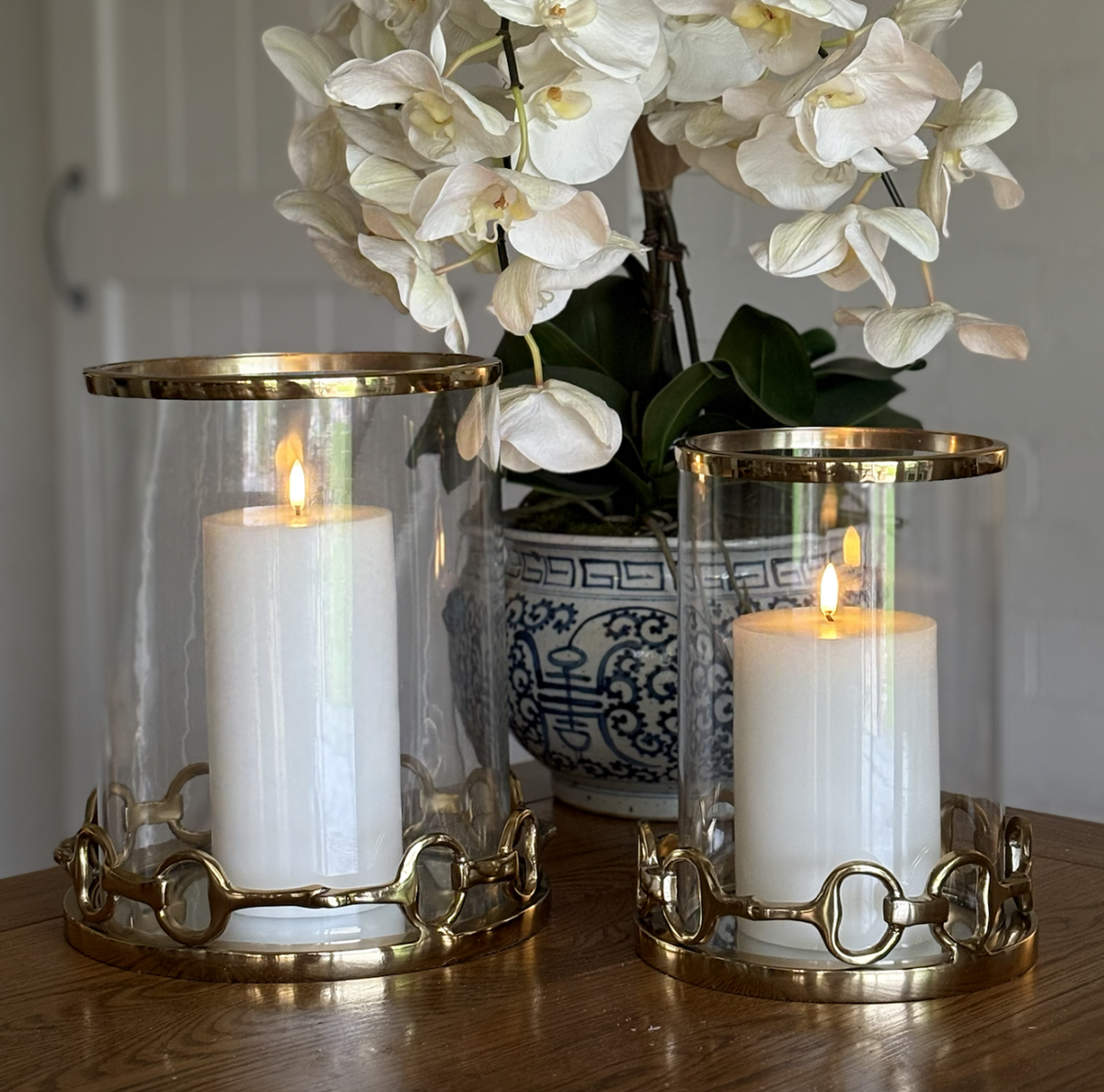 Horse Bit Lanterns- Gold