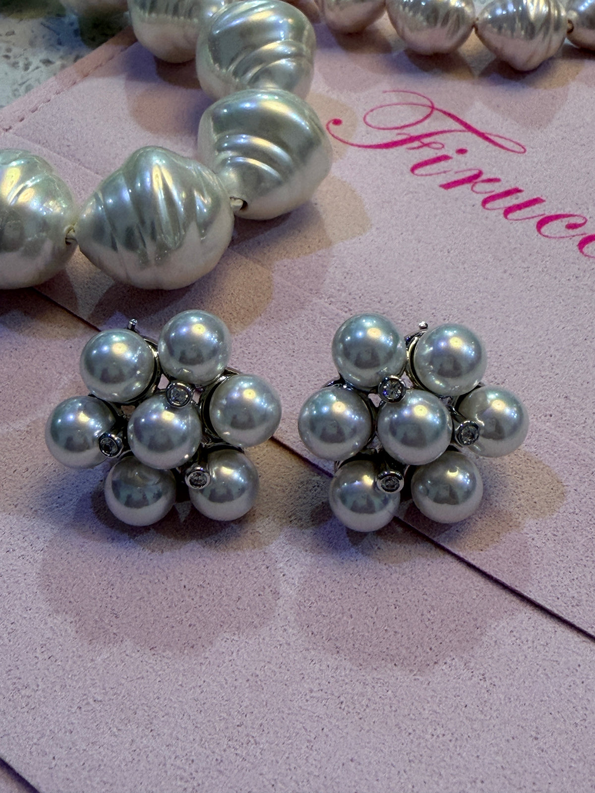 Firucci Pearl Flower Earrings