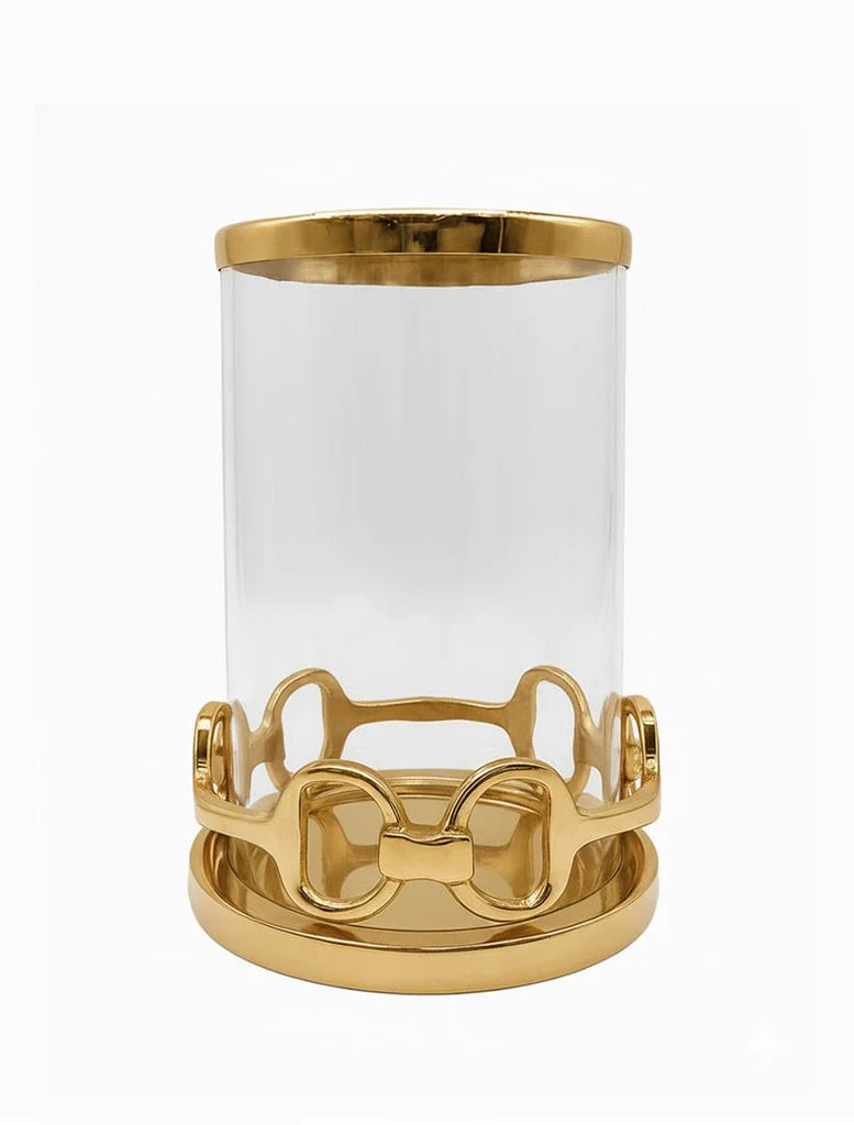 Horse Bit Lanterns- Gold
