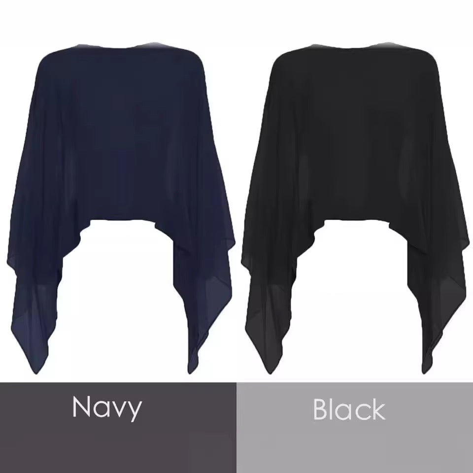 Chiffon Cape- Asst Colors