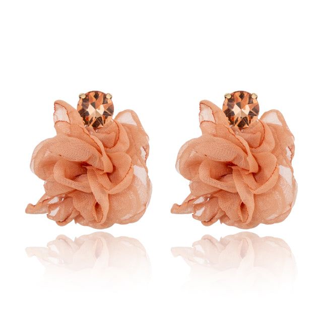Flora Shine Earring- Dusty Rose
