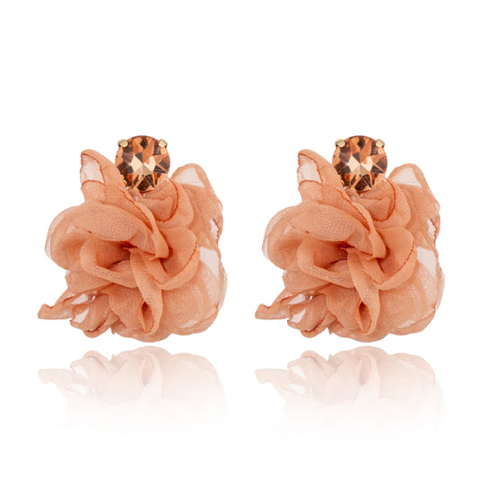 Flora Shine Earring- Dusty Rose