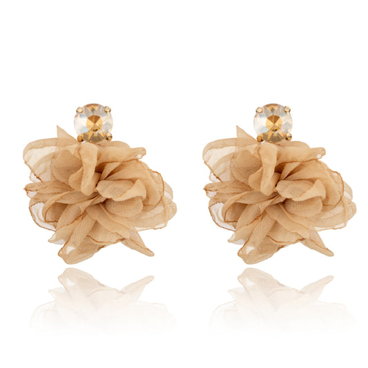 Flora Shine Earring- Latte
