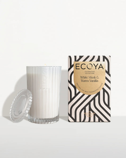 Ecoya 'Celebration' Candle 345gr -Musk & Vanilla