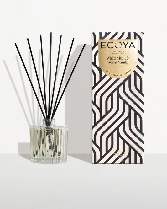 Ecoya 'Celebration' Mini Diffuser-Musk & Vanilla 50ml