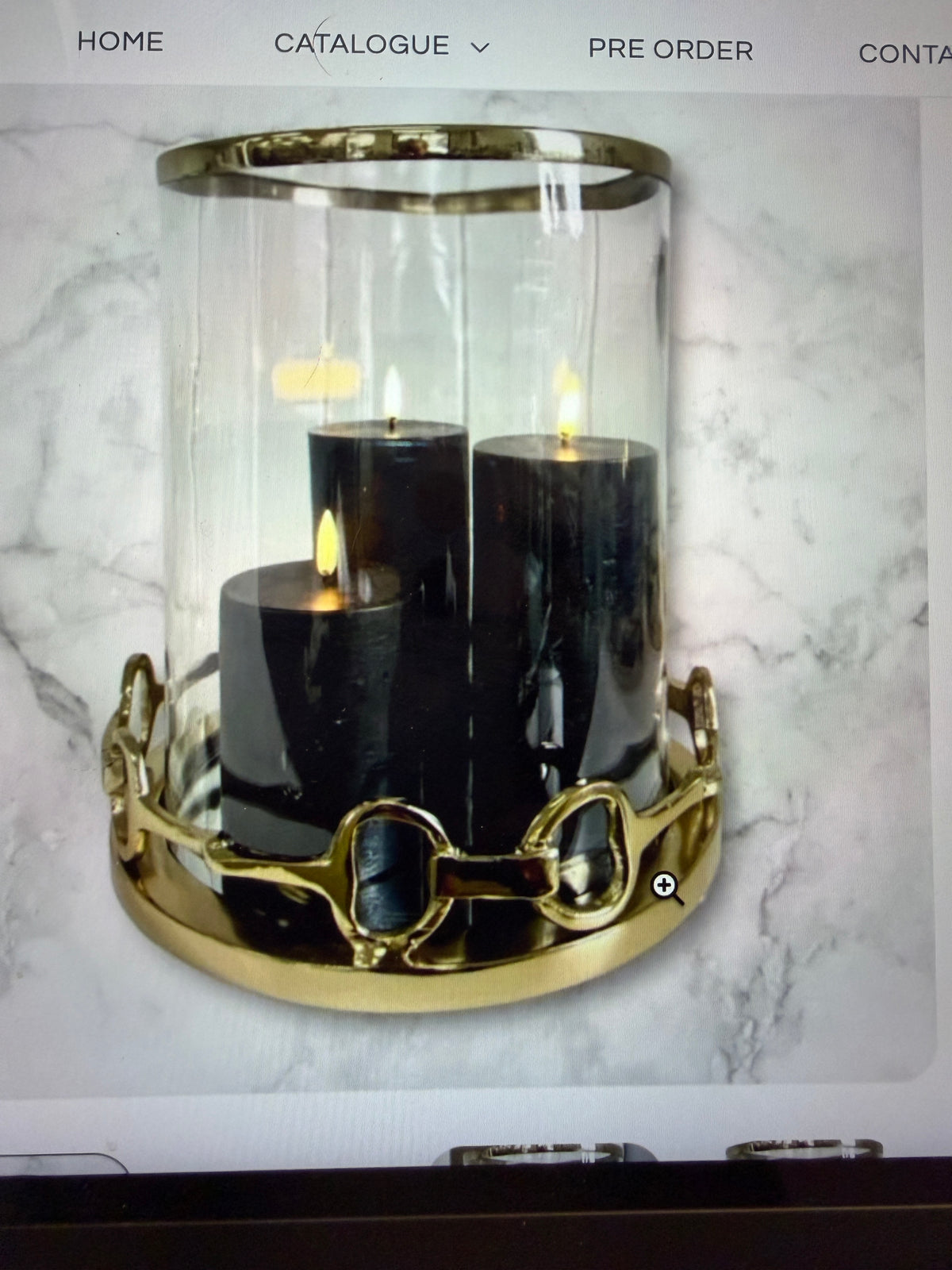 Horse Bit Lanterns- Gold