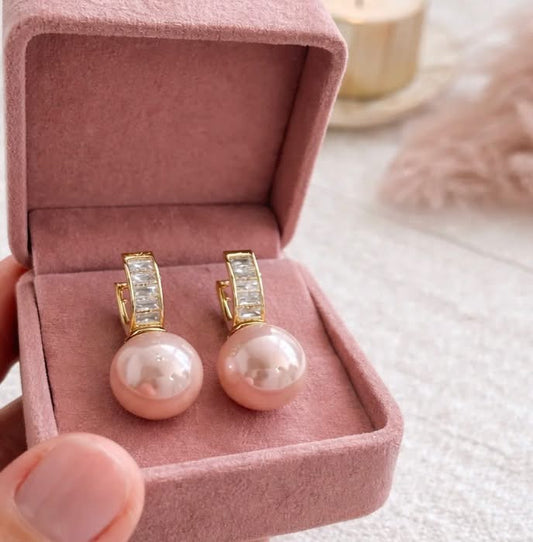 Alyssa Pink drop Earring
