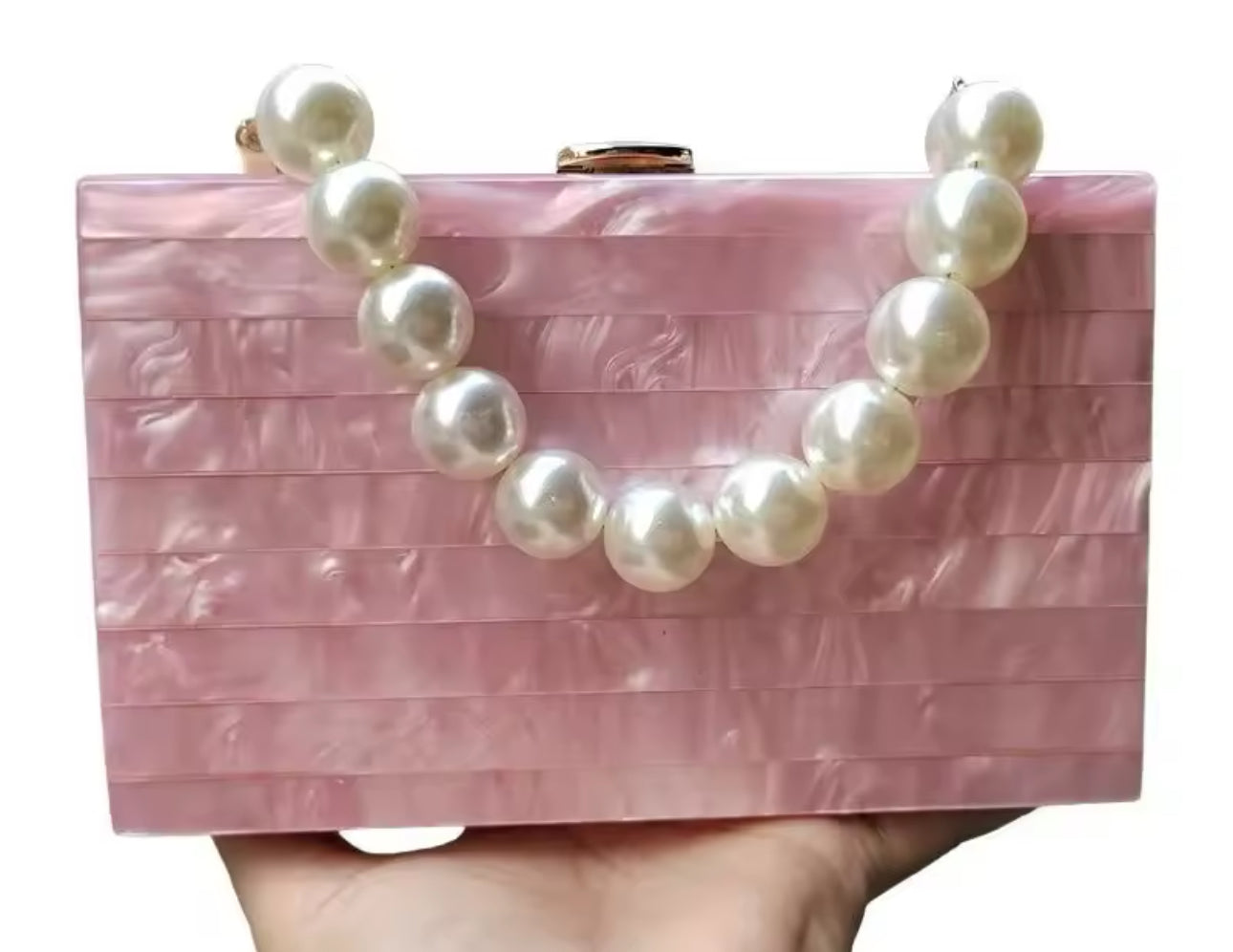 Pearlescent Acrylic Clutch