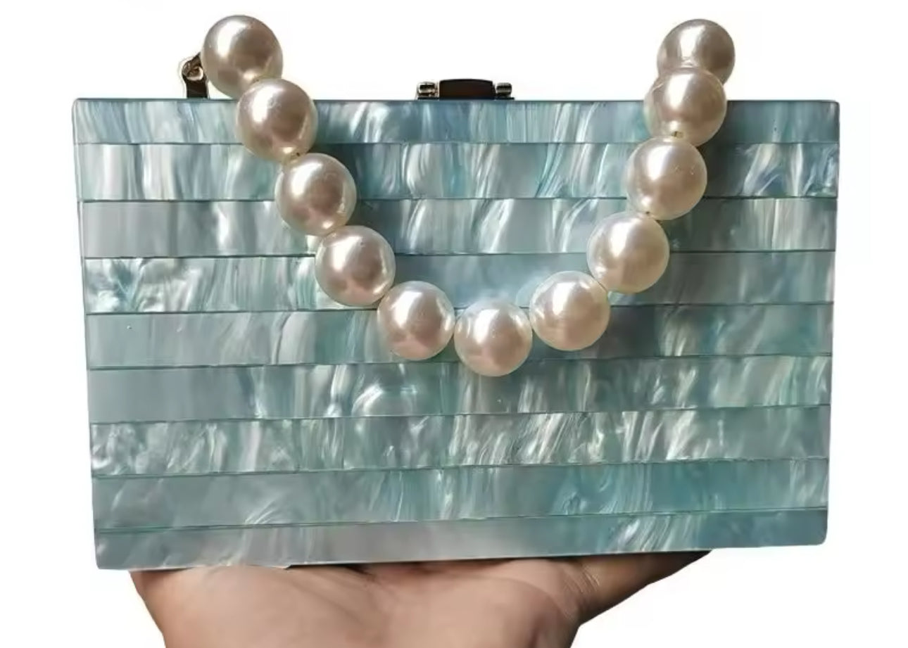 Pearlescent Acrylic Clutch