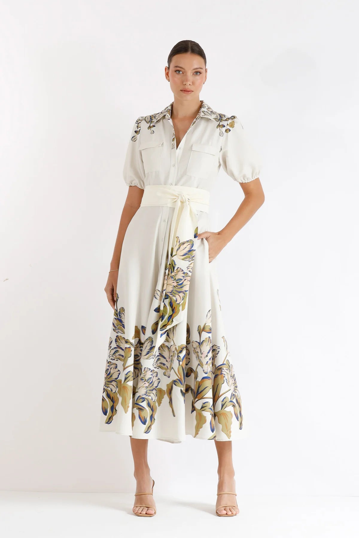 Flourish Midi Shirtdress Sz 16