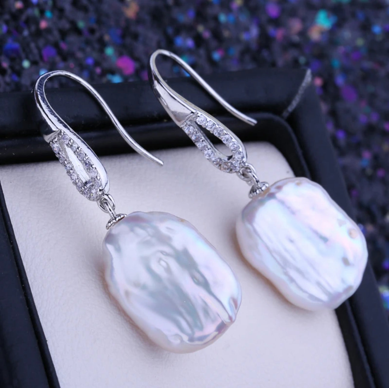 FW Pearl Swan Earrings