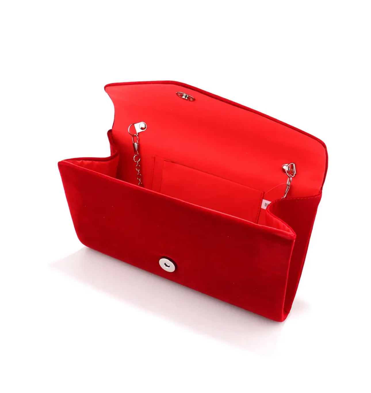 Forrest Green Velvet Clutch