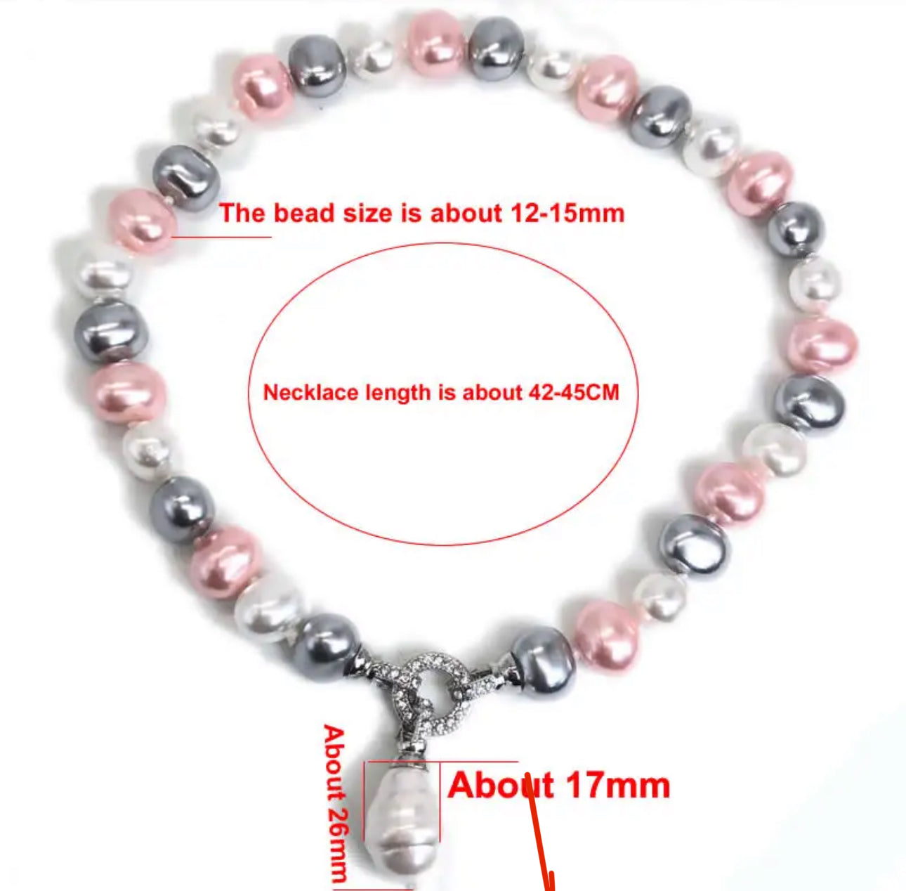 F/W Pearl Pendant Necklace