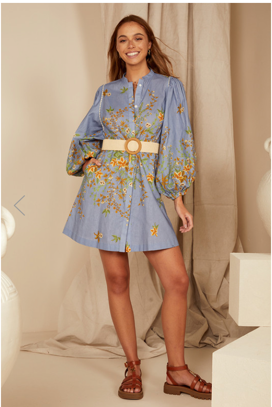 Zinnia Mini Dress Sz L