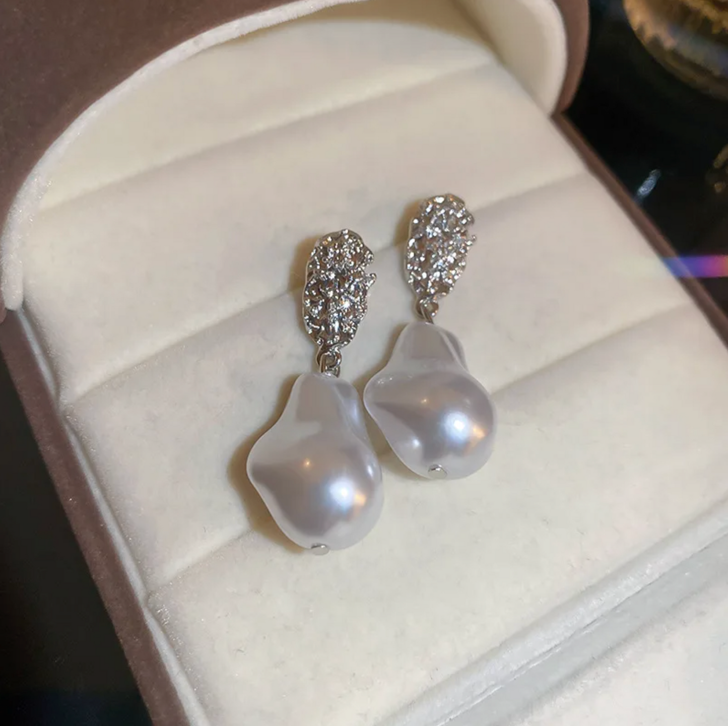 Freshwater Pearl Rustic Earrings