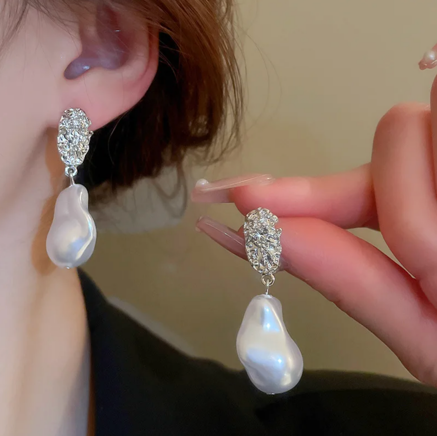 Freshwater Pearl Rustic Earrings
