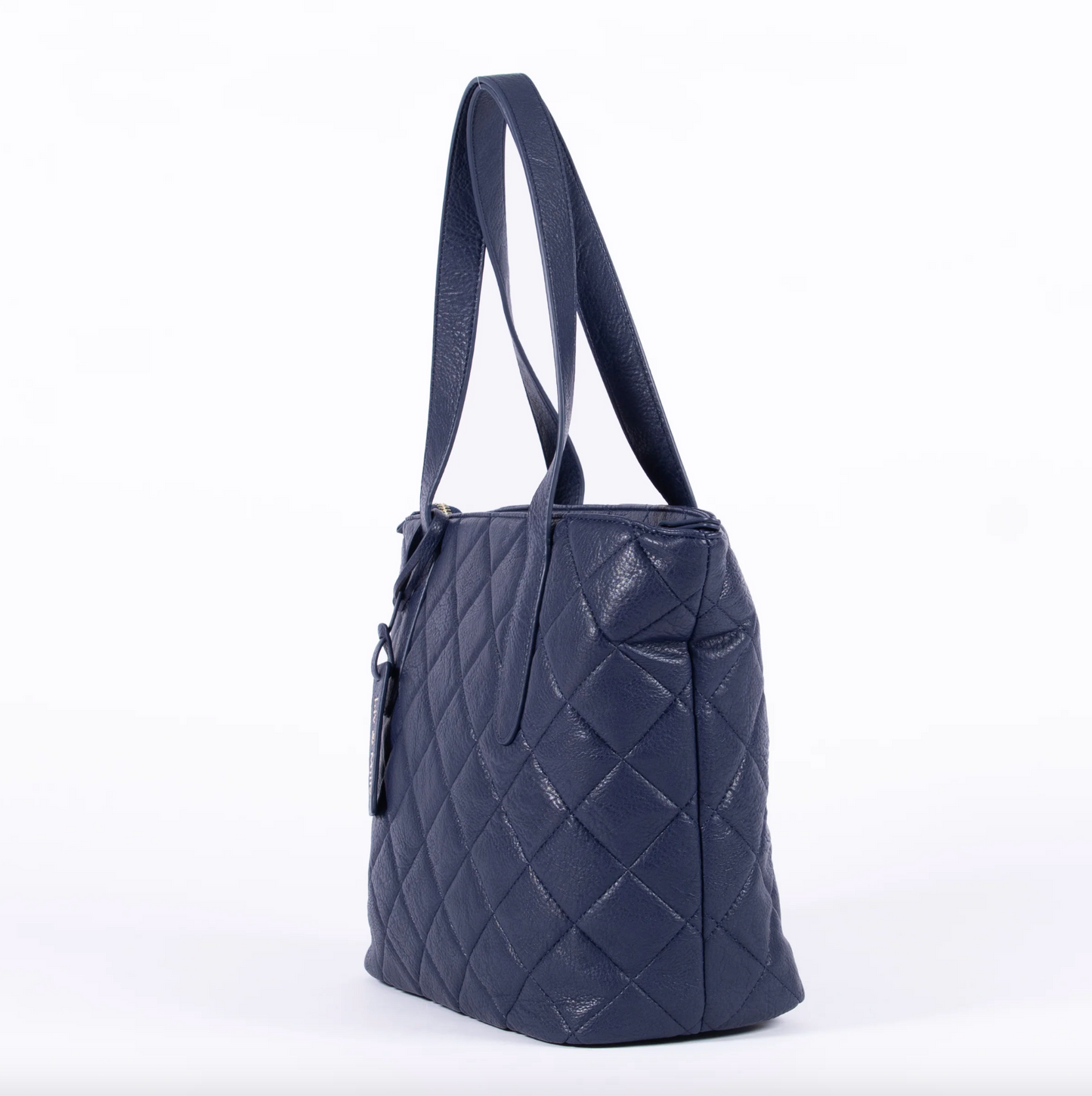 Remi Quilted Tote Navy