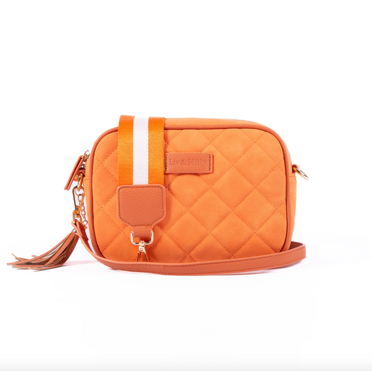 Sally Bag in Apricot Suede