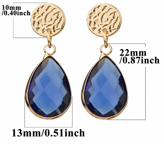 Teardrop Crystaline Drop Earring