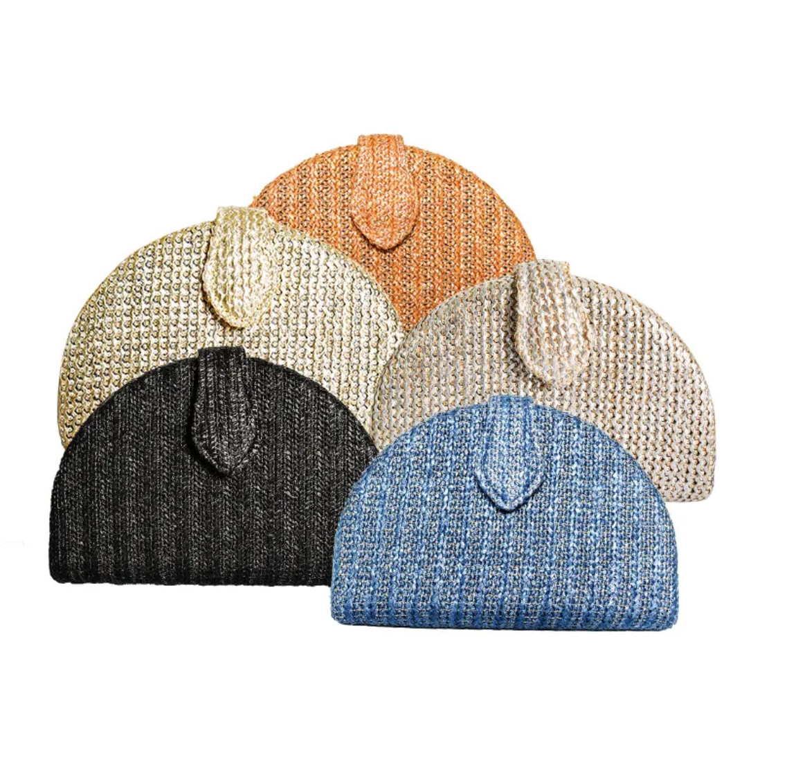 Woven arc Clutch