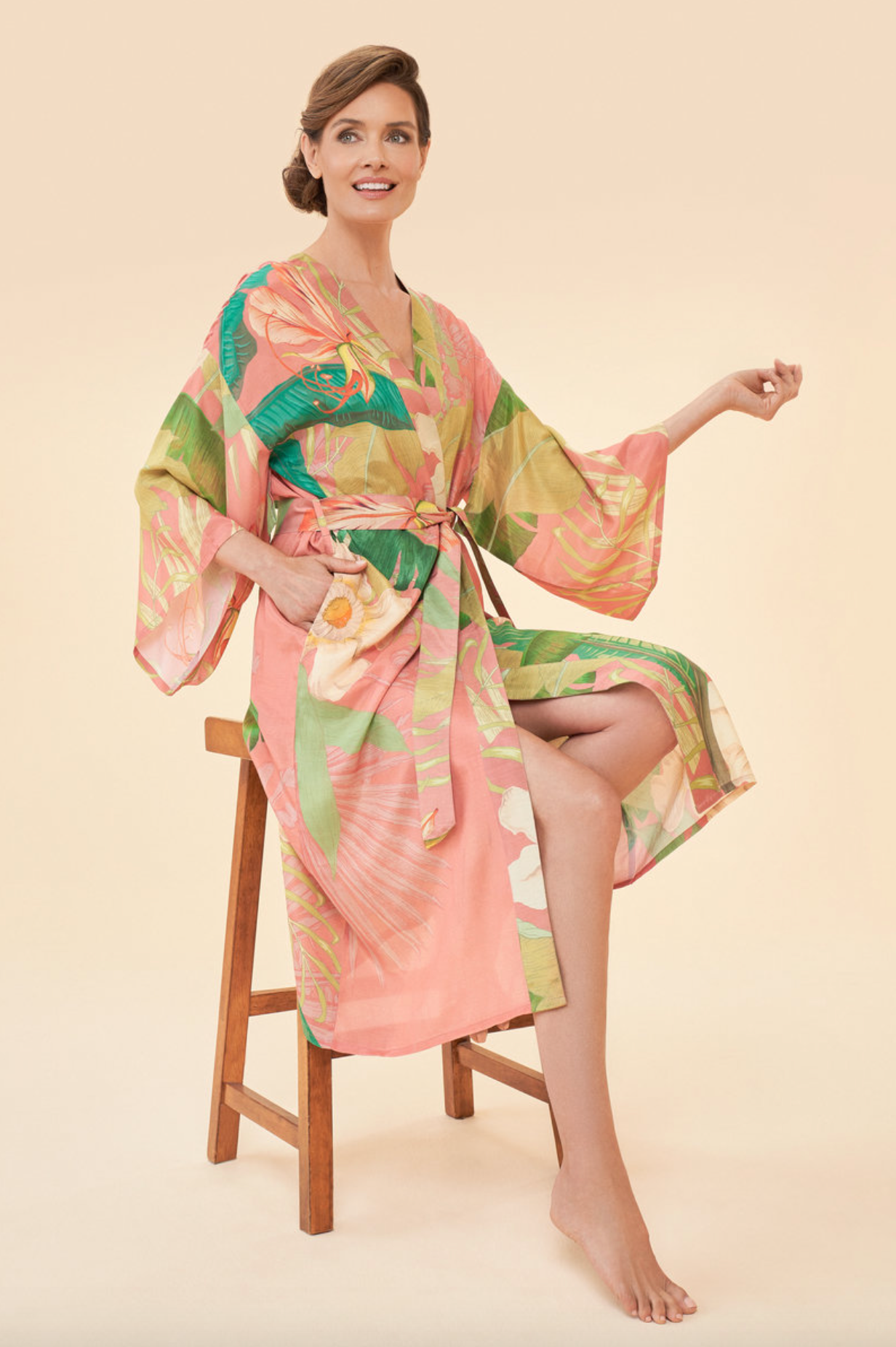 Kimono Gown in Candy