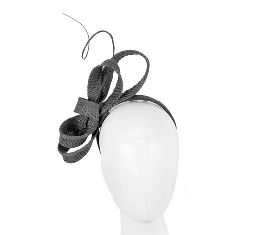 Black Racing Fascinator