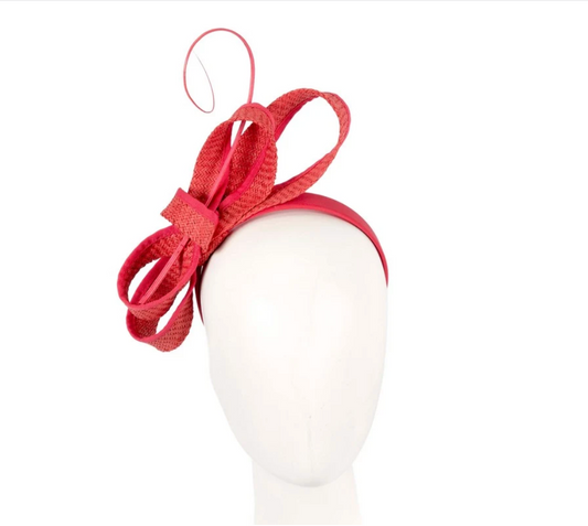 Red Racing Fascinator