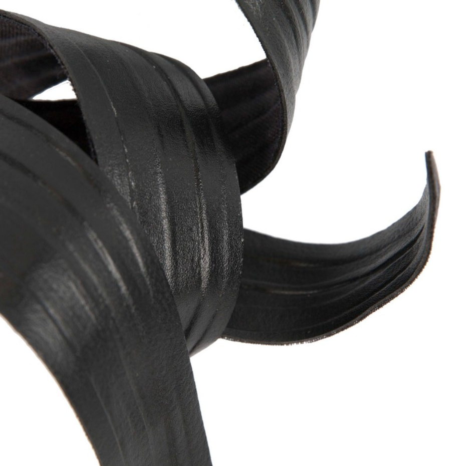 Black Leather Fascinator