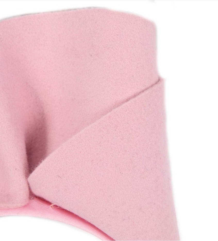 Pink Felt Fascinator
