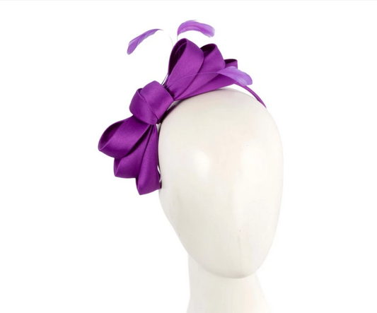 Purple Bow Racing Fascinator