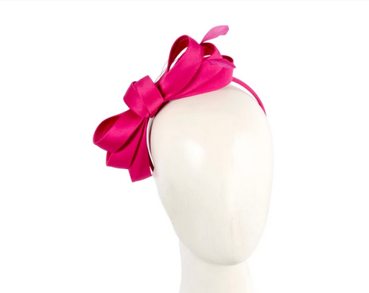 Fuchsia Bow Fascinator