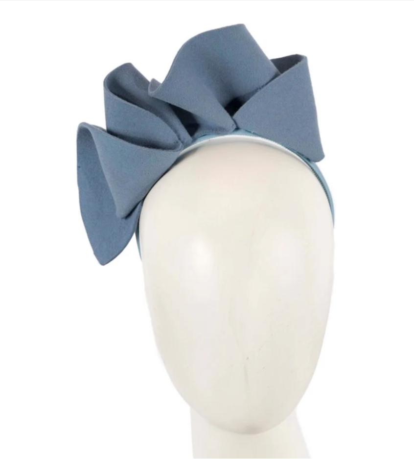 Blue Felt Fascinator