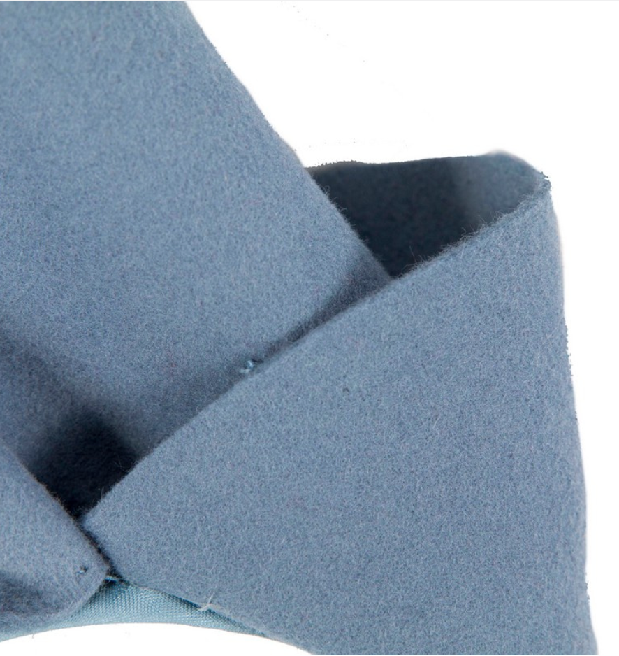Blue Felt Fascinator