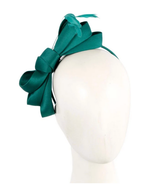 Teal Bow Fascinator