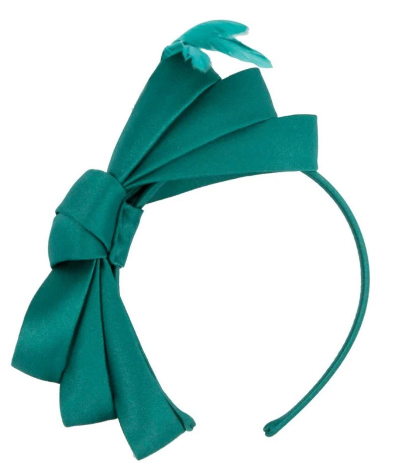Teal Bow Fascinator